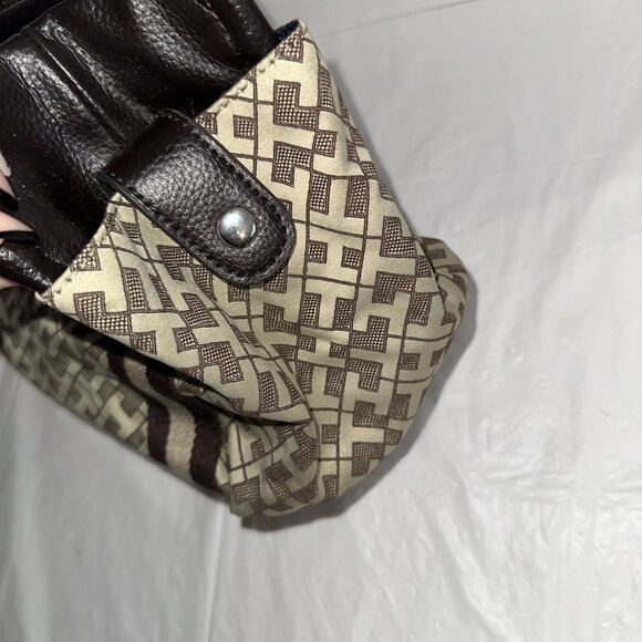 Tommy Hilfiger Brown & Beige Logo Tote Bag With Double Handles - Picture 4 of 8